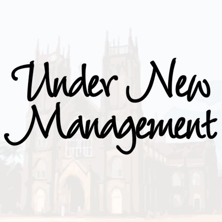 Under New Management Iron on Decal